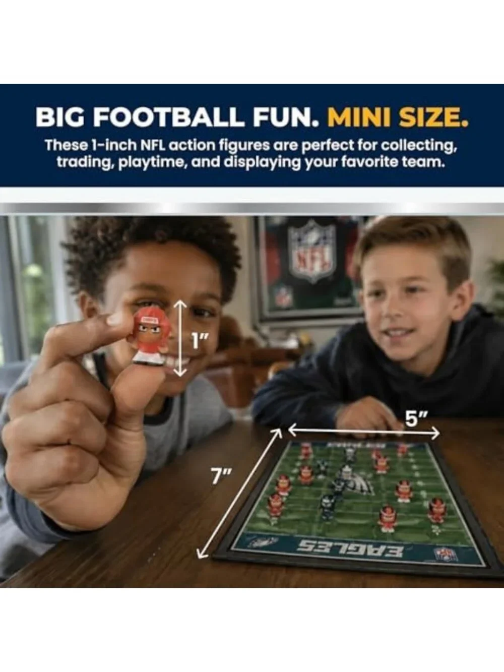Fun NFL Football Action Figures Gift Set - Perfect for Party Animal Fans!